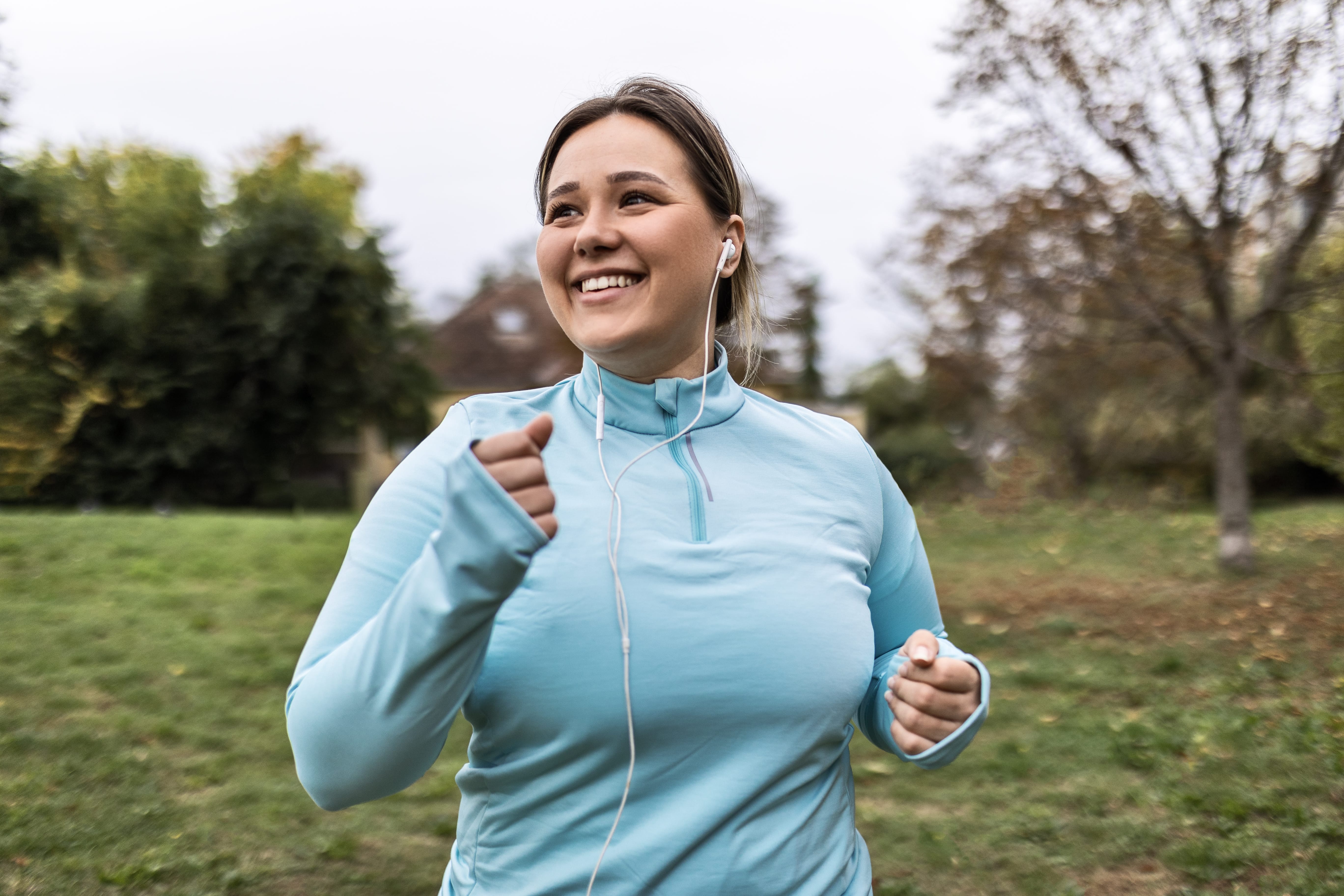 Woman jogging in park