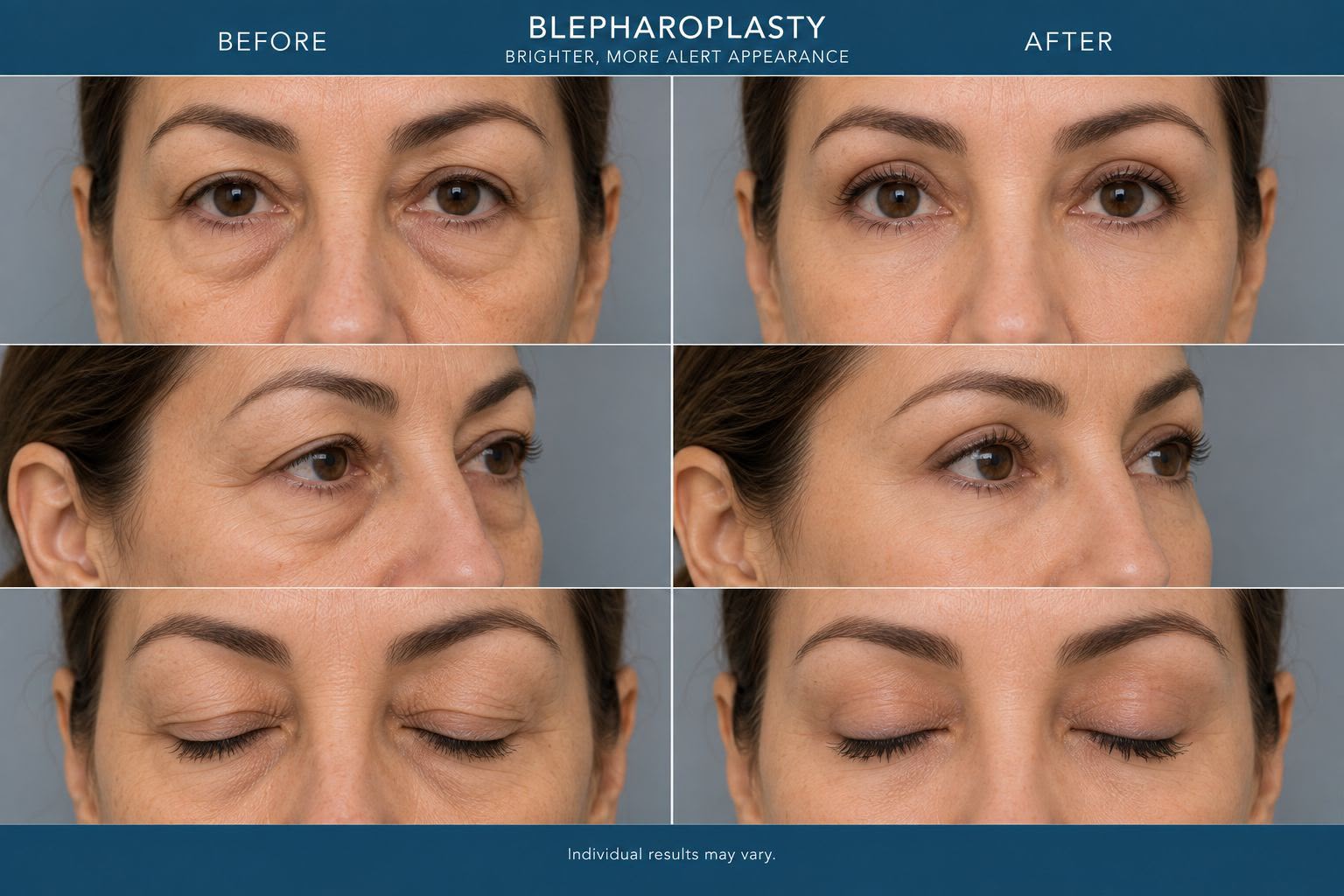 Blepharoplasty before and after result