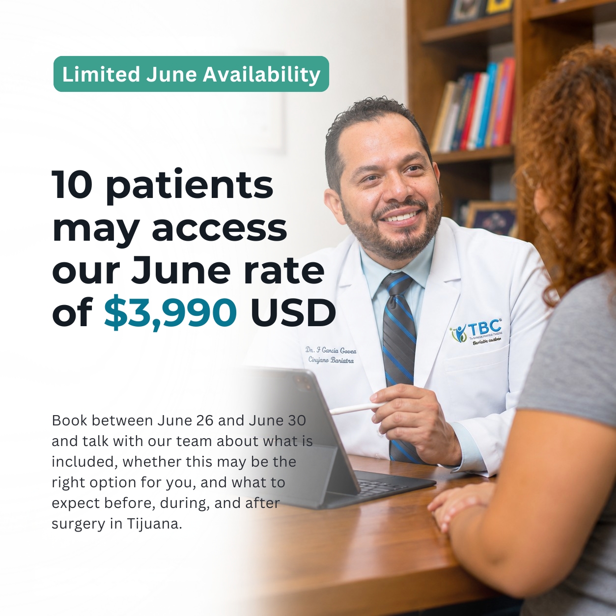 Tijuana Bariatric Center Dr. Garcia promotion
